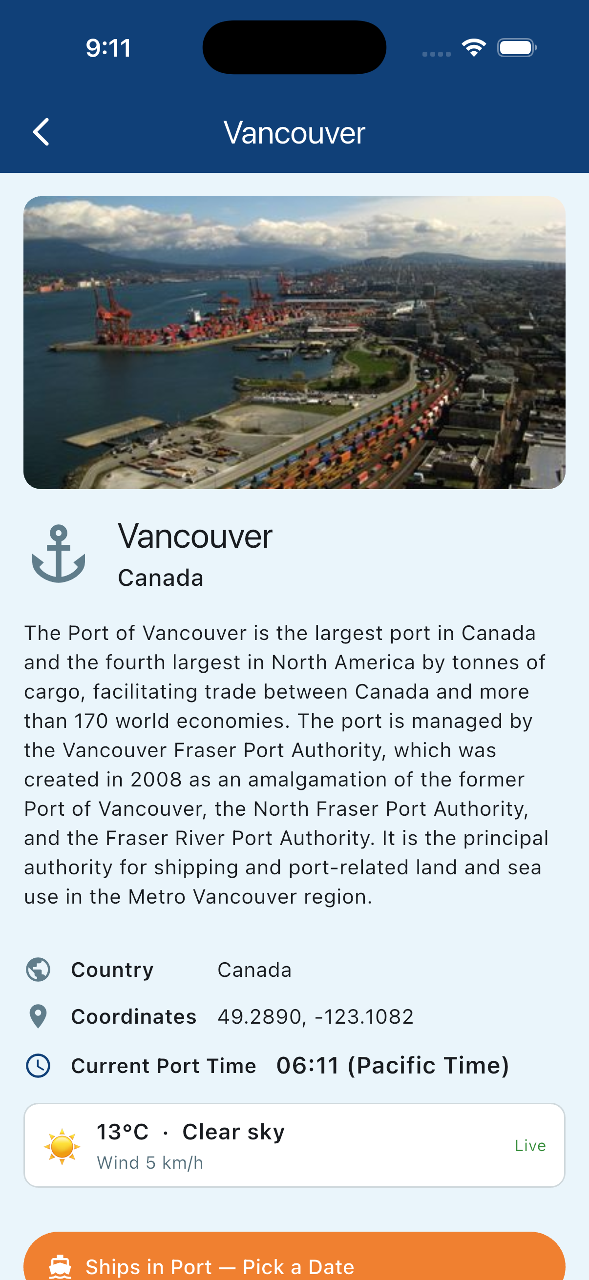 Port Pal on Android